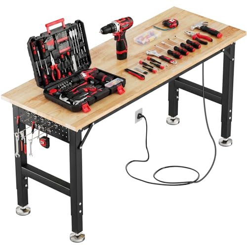 TLGREEN 60 x 22-Inch Adjustable Workbench, 2000 lb Capacity - size: 60"