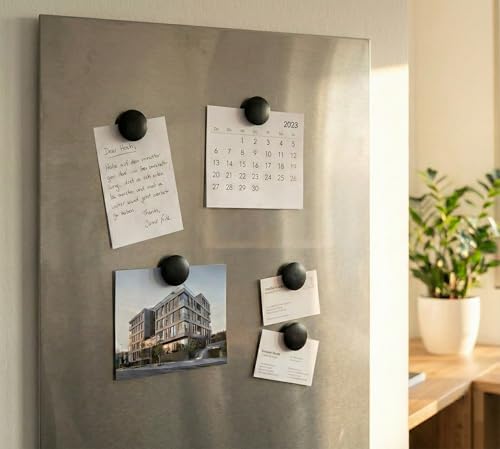 High Powered Magnets for Glass Dry-Erase Boards, Set of 5 Black - color: Black