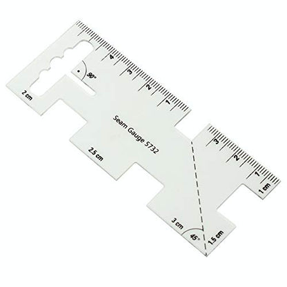 HONEYSEW 5-in-1 Sliding Gauge Measuring Sewing Tool with Free Seam Gauge Ruler - color: Style 1