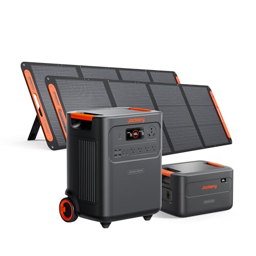 Jackery HomePower 3600 Plus and Extra Battery & 2x200W, 7168Wh, 3600W - style: HomePower 3600 Plus+2x200W+EB