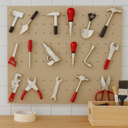 17PCS1:12 Miniature Doll House Tools Metal Home Repair Multi-Tool Model Set