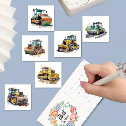 DDGYP DIY Diamond Art Kits for Adults, Greeting Cards for Holiday Birthday - color: Excavator