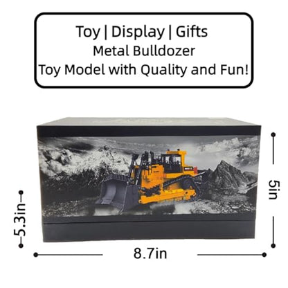 Die Cast Construction Toy All-Metal Heavy Bulldozer Model 1:50 Scale - Highly Detailed, Perfect for Collectors and Display, Durable Alloy Material, Ideal Gift - style: Heavy Bulldozer model