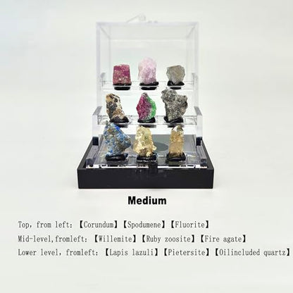Naturally Fluorescent Mineral Specimens - Glowing Under UV - Rare Collectibles (Medium) - size: Medium