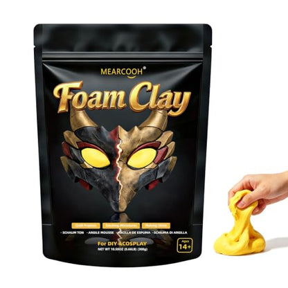 MEARCOOH Modeling air Dry Foam Clay Yellow Cosplay Magic Clay 300g - color: Yellow, size: 300g