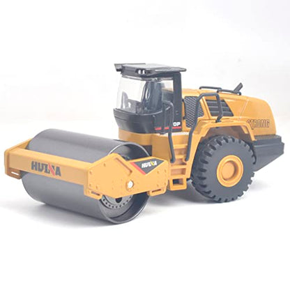 Ailejia 1/50 Scale Diecast Road Roller Toy Models Construction Vehicle Model Grader Engineering Road Planer Vehicle Toys for Kids (Road Roller) - color: Road Roller