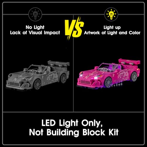 LED Light for Lego 77241 2 Fast 2 Furious Honda S2000 Set, Light Kit Compatible with Lego 77241 Building Blocks Model, Not Included The Model Set - style: 77241