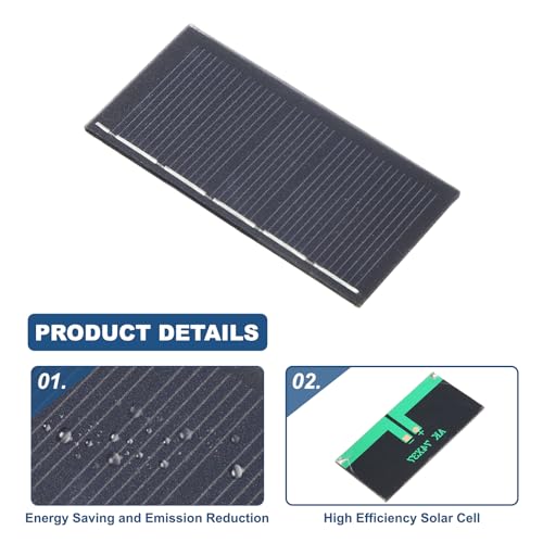 MECCANIXITY 8Pcs 2.5V 0.325W 130mA Mini Solar Panels, Small Solar Photovoltaic Power Cells Charge DIY Electric Toy Materials Kits - style: 2.5V 0.325W 0.13A