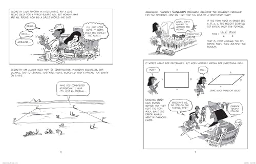 The Cartoon Guide to Geometry: A Humorous Mathematics Study Guide on Plane Geometry and Visual Proofs