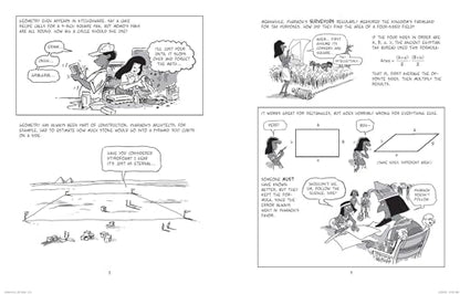The Cartoon Guide to Geometry: A Humorous Mathematics Study Guide on Plane Geometry and Visual Proofs