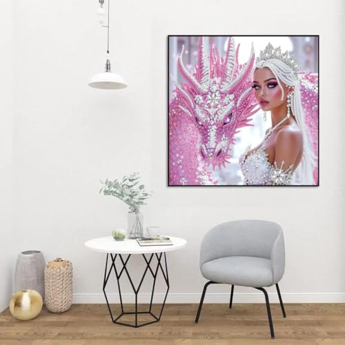 Dragon Diamond Art Kits for Adults,Full Drill Diamond Painting Kit 12x12in - color: YP119