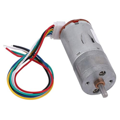 DIY Encoder Gear Motor with Mounting Bracket 65mm Wheel Kit, JGA25-371 Metal Gears DC12V for Smart Car Robot Printer Machinery Equipment (Speed 500) - size: Speed 500