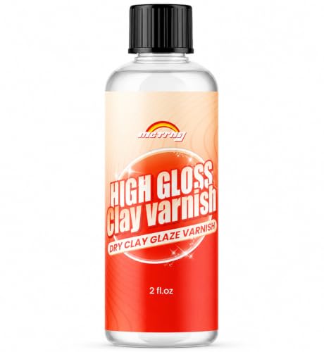 Clay Glaze, Air Dry & Polymer Clay Glaze Sealer & High Gloss Clear Varnish