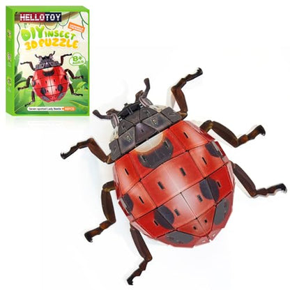 3D Acrylic Insect Puzzle DIY Bug Model Kit Animal STEM Gift - color: Ladybug