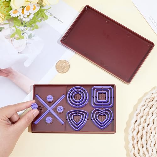 CRASPIRE Polymer Clay Button Kit Cover Button Kit Tool Purple ABS Plastic Ring Square Triangle Heart Cross Centered Symmetrical Snaps Box Toolkit Set for Sewing Fabric Clothes Crafts DIY Making