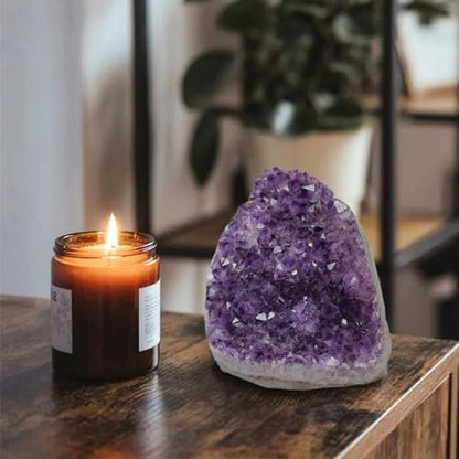Amethyst Crystal Geodes Purple Crystals Rock Cluster Quartz Raw Healing Crystals 0-0.5LB - size: 0 Pound to 0.5 Pound