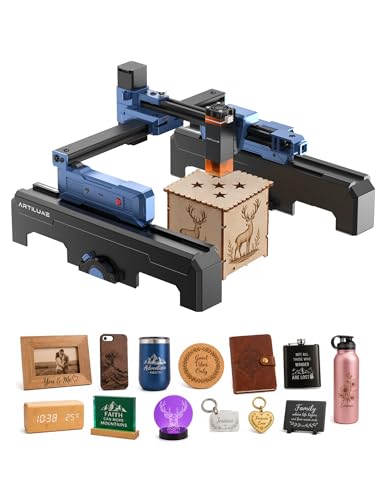 Artilume T1-P Foldable Laser Engraver 7000mW Laser Engraving Machine - color: Blue-7W with Riser Kit