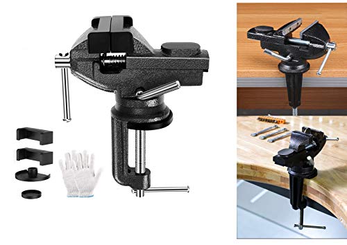 Table Vise Home Vise Clamp-On Vise, 3.0" black - size: 3.0" black