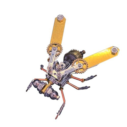 3D Metal Puzzle Insect Bug Mechanical Fly Model Steampunk Sculpture DIY Projects Making Kit Arts and Crafts Metal Building Science kit, Ideas,Gifts for Birthday(Mechanical Fly A) - style: Mechanical Fly A