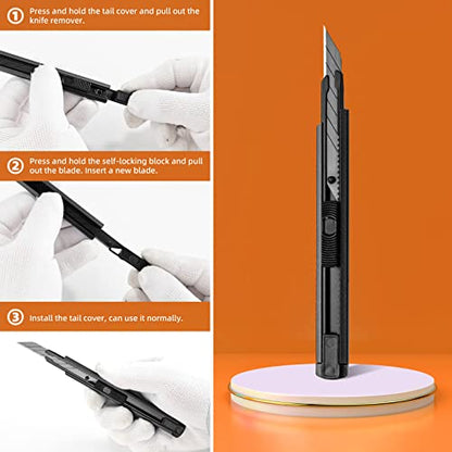 EHDIS Hobby Knife Sets Upgrade Craft Knife Kit,Craft Cutting Tools,Vinyl Wrap Tool Kit,Wallpaper Tool,Craft Tool for Architecture Modeling,Scrapbook,Art Cutting,Repairing,Window Tinting,Car Wrapping