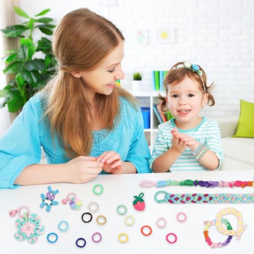 STAOVA 2400 Pcs Cloth Loom Bands Refill for Weaving Loom Bracelets Kit - style: Loom Loops Refill 2