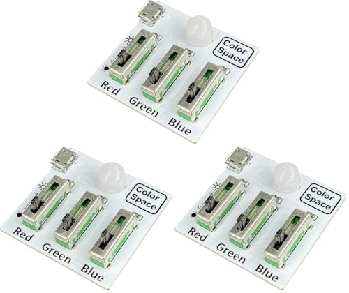 tingbowie DIY Soldering Practice Kit RGB Practice Learning Electronics Training Board (Pack of 3) - size: Compact (Pack of 3)