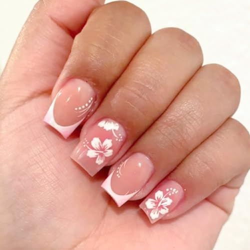 6 Packs (144 Pcs) | Reusable Press on Nails | Stick on Nails 12 Sizes-6 Styles | Cute Bow Nails - color: Cute Bow Nails