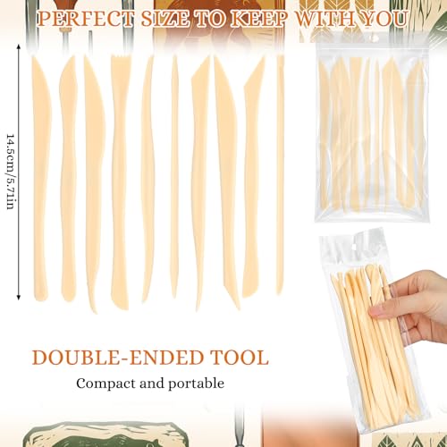 Ferrochef 10 Set 100 Pcs Clay Tools, Plastic Sculpting Tools, Classic Style - color: Classic Style, size: Plastic