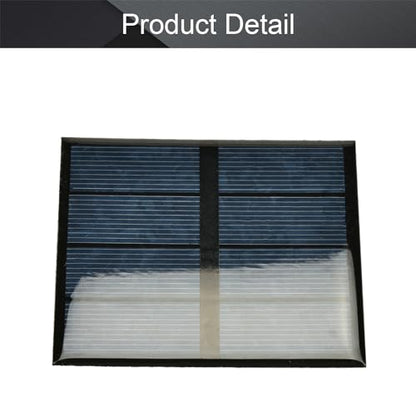 Fielect 5pcs 2V 0.6W Solar Panel Polysilicon Mini Solar Cells DIY Electric Toy Materials for Battery Power LED 82x70mm - size: 2V 0.6W