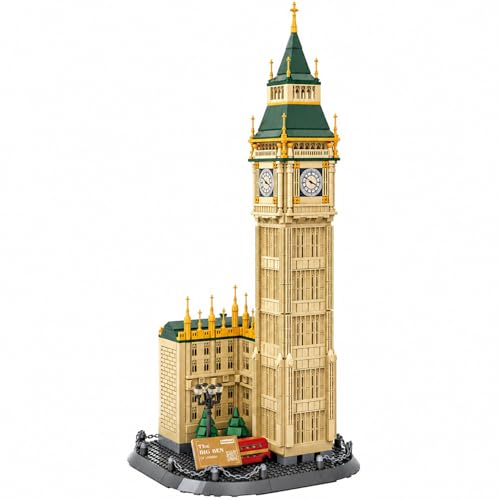 1095Pcs Big Ben London Building Set World Landmark Architecture Model Collectible Toy for Kids and Adults - color: Big Ben