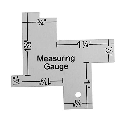1 Inch Mini Sewing Measuring Gauge 14-in-1 Seam Gauge Sewing Ruler Sewing Knitting Tool Sewing Accessories for DIY Sewing Craft