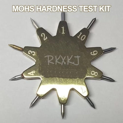 Mohs Hardness Picks, 1-10 Scale Tester Pen, Portable Hardness Pen, for Industrial & Gemstone Use - Mineral Identification Tool, for Jewelry, Rocks