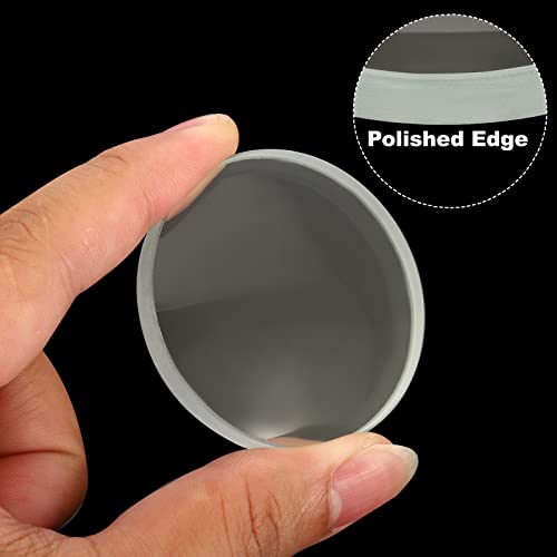 PATIKIL 6" (150mm) Focal Length Double Concave Lens, 2 Pack 50mm Diameter 6mm Height Glass Optically Polished Round Edges Lens for Physics Experiment, Clear - size: 15cm