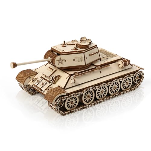 3D Wooden Puzzles for Adults, DIY Tank Model Building Kit