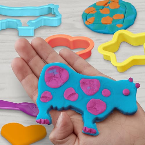 Play-Doh Fun Tub Set, 19 Accessories & Reusable Storage Container, Preschool Toys, Kids Arts & Crafts, Back to School Gifts, Ages 3+ (Amazon Exclusive)