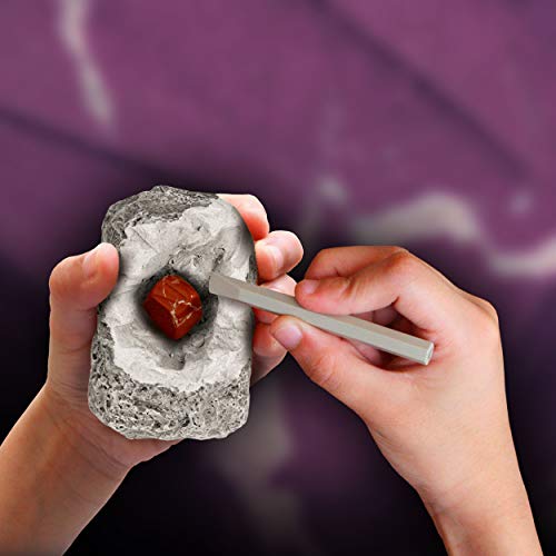 Thames & Kosmos I Dig It! Rocks & Fossils Excavation Gift Set | 24 Excavation Kits w/Mineral & Fossil Specimens | Party Favors, Stocking Stuffer, Easter Baskets | Collect 12 Unique Specimens | EN/FR