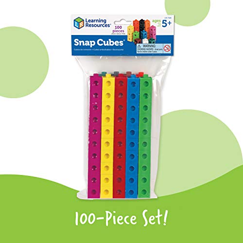 Learning Resources Snap Cubes, Set of 100