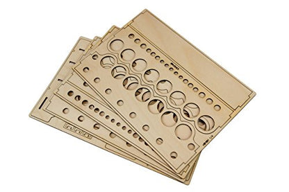 The Broken Token Modular Paint Rack w/ 35mm Holes - Multiple Organizer for Paint Bottles, Pots, and Brushes in Tiered Layout - Customize Your Pieces with Easy Organization & Access - style: Straight 35mm holes