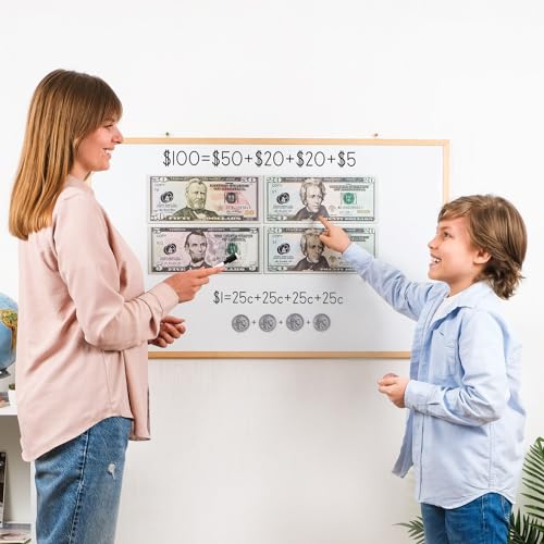Simply magic 57 PCS Jumbo Magnetic Money, Magnetic Coins, Money Games