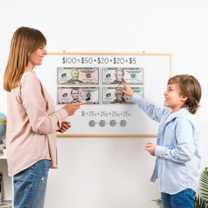 Simply magic 57 PCS Jumbo Magnetic Money, Magnetic Coins, Money Games