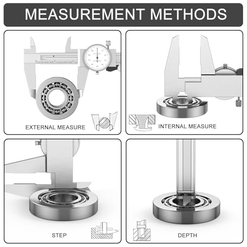 HDLNKAK Dial Caliper Shockproof with Watch 0-9" Range - color: Silver
