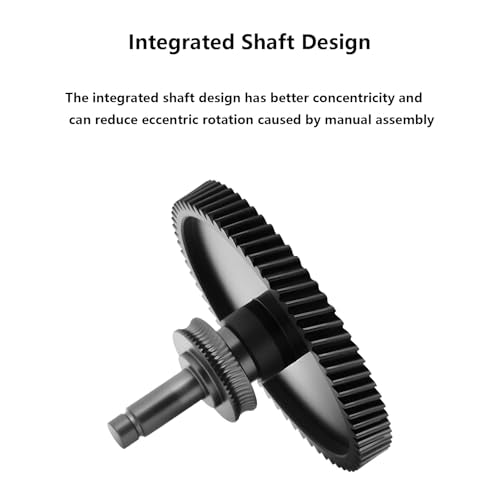 Upgrade Hardened Steel Extruder Gear Assembly Kit for Bambu Lab A1, Aluminum Alloy Handle Helical Gear Integrated Shaft Design DLC Coating Extruder Gear for A1, A1 Mini 3D Printer - style: for A1