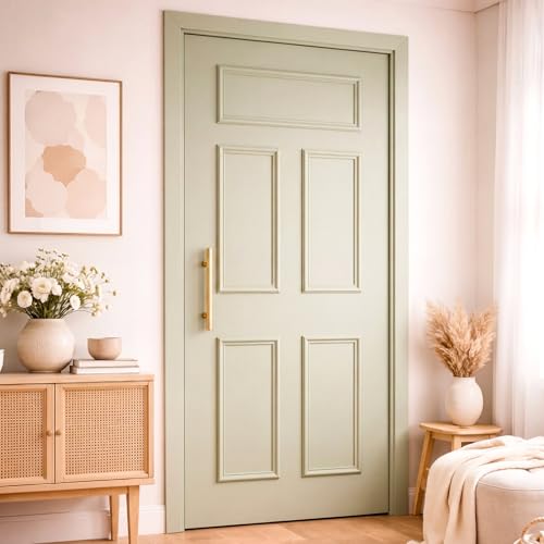 1 Set Peel and Stick Door Moulding Trim Kit Premade Self-Adhesive Wainscoting Panels 3D Flexible Door Moulding for Mirror Window Wall Accent(Neutral,Top 22 x 9.3" Middle 24.3 x 9.3" Bottom 16 x 9.3") - size: Top 22 x 9.3" Middle 24.3 x 9.3" Bottom 16 x 9.