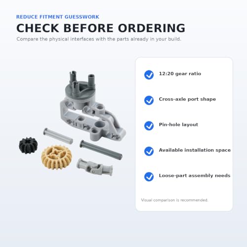 4-Pack MOC Suspension Drive Kit 12:20 Ratio with Axles and U-Joints