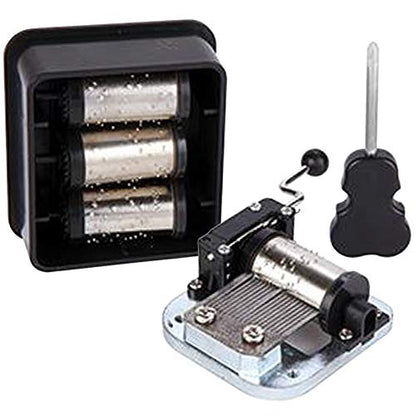 Kikkerland DIY Build Your Own Hand Crank Music Box Mechanical Movement Tool Kit, Custom Songs, Gifts for Music Lovers - style: Make Your Own