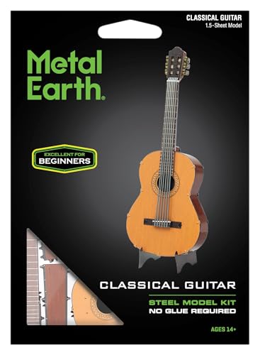Metal Earth Classical Guitar Color Metal Model Kit Fascinations