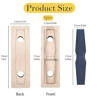 Leather Keyring Cutting die, for Shaping and DIY Leather Keyring Cutting and Punching (1 piece) - style: Rectangular keyring