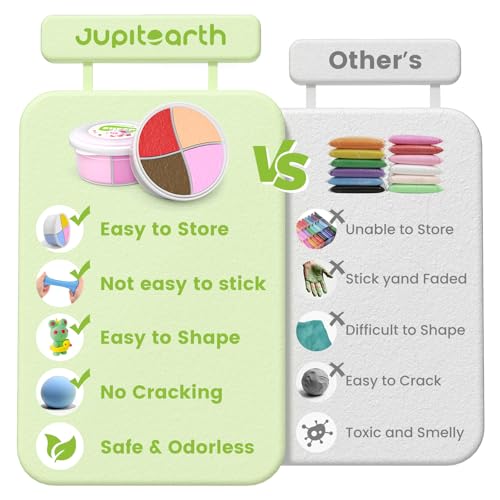 JUPITEARTH Air Dry Clay for Kids,12 Animals Theme Party Modeling Clay Set - color: Animal