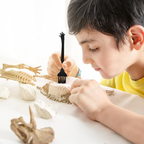 Toddmomy Mini Dig Kit Hammer Chisel Brush Dinosaur Eggs Digging Set 10 Sets