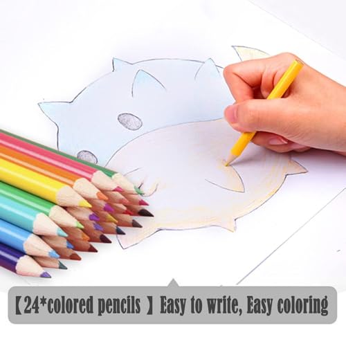 DLUCKY 208 PCS Art Supplies Drawing Art Kit Adults for Kids Art Set,Black - color: BLACK